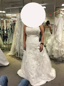 David's Bridal 'WG3755IVYCHAMP' wedding dress size-12 NEW