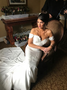 Pronovias 'Dante' wedding dress size-08 PREOWNED
