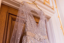 Load image into Gallery viewer, Hayley Paige &#39;Lumi&#39; size 8 used wedding dress front view close up
