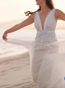 Liz martinez 'Marigold ' wedding dress size-04 PREOWNED