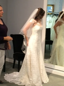 Romona Keveza 'L5133' wedding dress size-10 PREOWNED