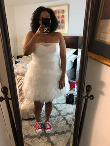 Vera Wang White '8VW351479 - David’s Bridal' wedding dress size-16 NEW