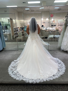Jewel '9v3638' wedding dress size-16 NEW