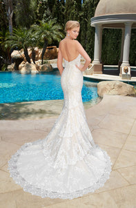 Kitty Chen 'Greta' size 10 new wedding dress back view on model