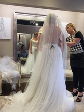 Load image into Gallery viewer, Olia Zavozina &#39;Fawnie&#39; size 12 new wedding dress back view on bride

