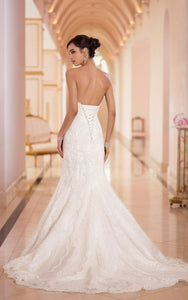 Stella York '5840' size 14 new wedding dress back view on model