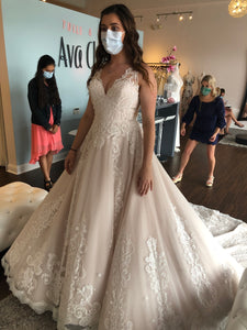 JUSTIN ALEXANDER '99025' wedding dress size-08 NEW