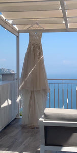 Galia Lahav 'Gia' size 0 used wedding dress front view on hanger