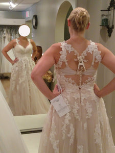 Stella York '6144' wedding dress size-12 PREOWNED