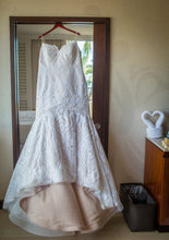 Load image into Gallery viewer, Hayley Paige &#39;West&#39; size 16 used wedding dress front view on hanger
