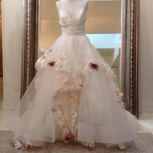 Hayley Paige 'Painted Flowers' wedding dress size-02 PREOWNED