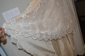Maggie Sottero 'Oakley' size 10 new wedding dress view of hemline