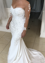 Load image into Gallery viewer, Katerina Bocci &#39;Custom&#39; size 6 used wedding dress front view on bride

