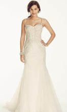 Load image into Gallery viewer, Galina Signature &#39;SWG690&#39; size 2 new wedding dress front view on model
