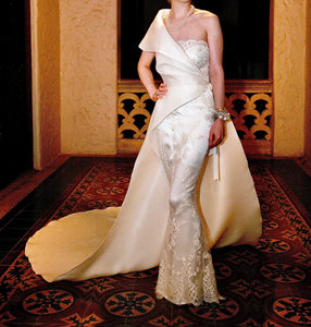 Edith Palm 'Custom Made' wedding dress size-00 PREOWNED