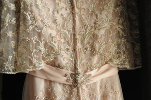 Casablanca 'Primrose' size 2 used wedding dress back view on hanger