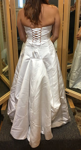 Maggie Sottero 'Haut Couture' size 8 used wedding dress back view on bride