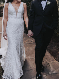 Jenny Yoo 'Carson Beaded' wedding dress size-00 PREOWNED