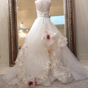 Hayley Paige 'Painted Flowers' wedding dress size-02 PREOWNED