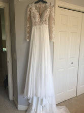 Load image into Gallery viewer, Lillian West &#39;6422&#39; size 2 new wedding dress front view on hanger
