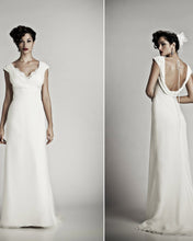 Load image into Gallery viewer, Matthew Christopher &#39;Diana&#39; size 10 sample wedding dress front /back views on model
