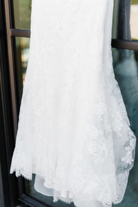 Blue 'Laura' wedding dress size-08 PREOWNED