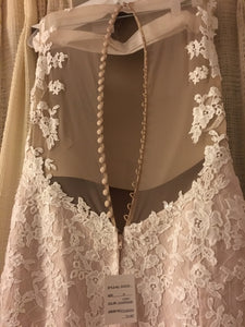 Galina 'SWG 723' size 14 new wedding dress back view close up on hanger