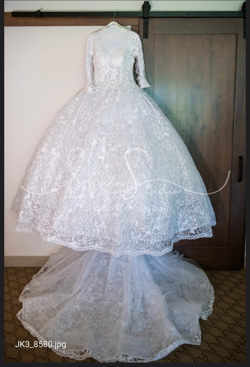 Demetrios 'DP431' wedding dress size-08 PREOWNED