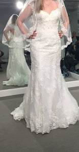 Stella york 'NA' wedding dress size-10 PREOWNED