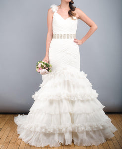St. Patrick Rosana One Shoulder Wedding Dress - St. Patrick - Nearly Newlywed Bridal Boutique - 2