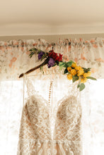 Load image into Gallery viewer, Wtoo &#39;Viola&#39; size 10 used wedding dress front view on hanger

