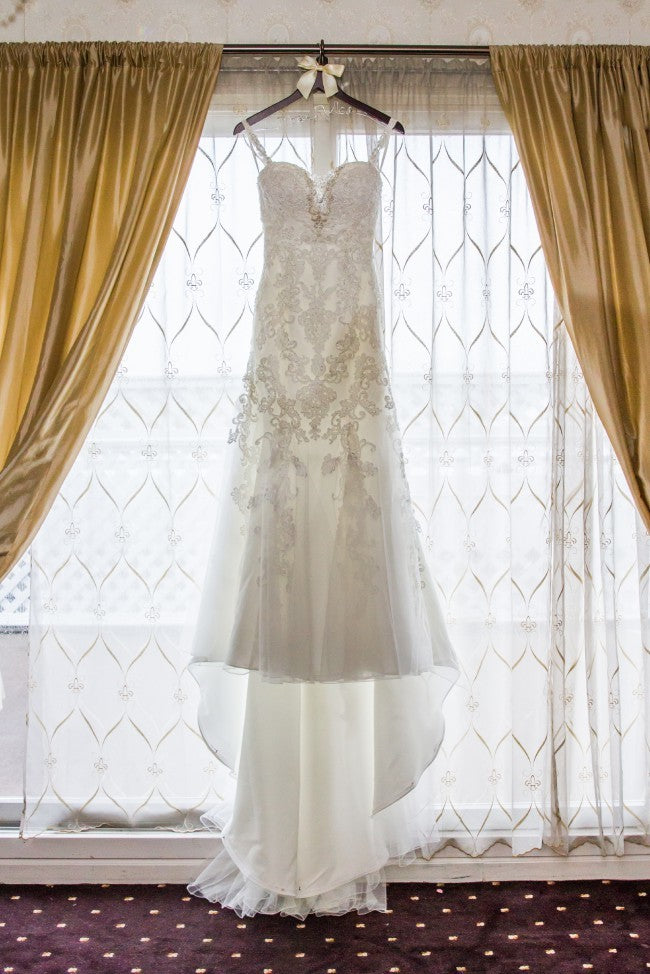 Casablanca 'unknown' wedding dress size-04 PREOWNED