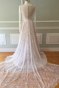 Romona Keveza 'L7127' size 4 sample wedding dress back view on mannequin