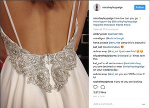 Hayley Paige 'Dazhi' size 6 new wedding dress back view close up 