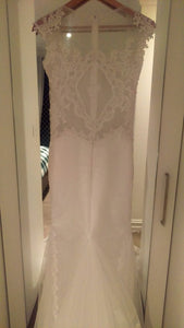 Alex Dumente ''Calabro' size 4 new wedding dress front view on hanger
