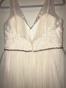 Galina 'WG3913' wedding dress size-16 PREOWNED