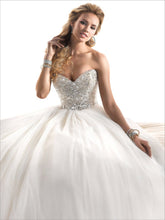 Load image into Gallery viewer, Maggie Sottero &#39;Esme&#39; size 0 used wedding dress front view on model
