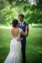 Load image into Gallery viewer, BHLDN &#39;Ludlow&#39; size 4 used wedding dress back view on bride
