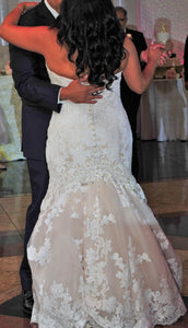 DANIELLE CAPRESE '113162XS' wedding dress size-14 PREOWNED