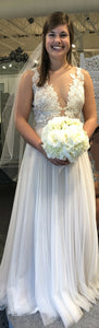 Wtoo 'Juno 10702' wedding dress size-10 PREOWNED