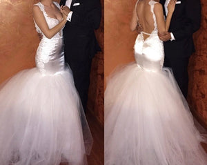 Custom 'Tinaâ€™s Dress' size 2 used wedding dress multiple views