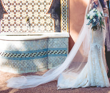 Load image into Gallery viewer, Galia Lahav &#39;Lydia&#39; size 2 used wedding dress front view on bride

