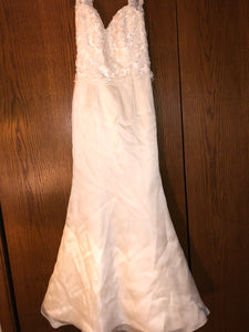 Exquisite Bride 'Portia' size 10 new wedding dress front view on hanger