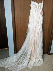 Eddy K. '61642' wedding dress size-14 NEW