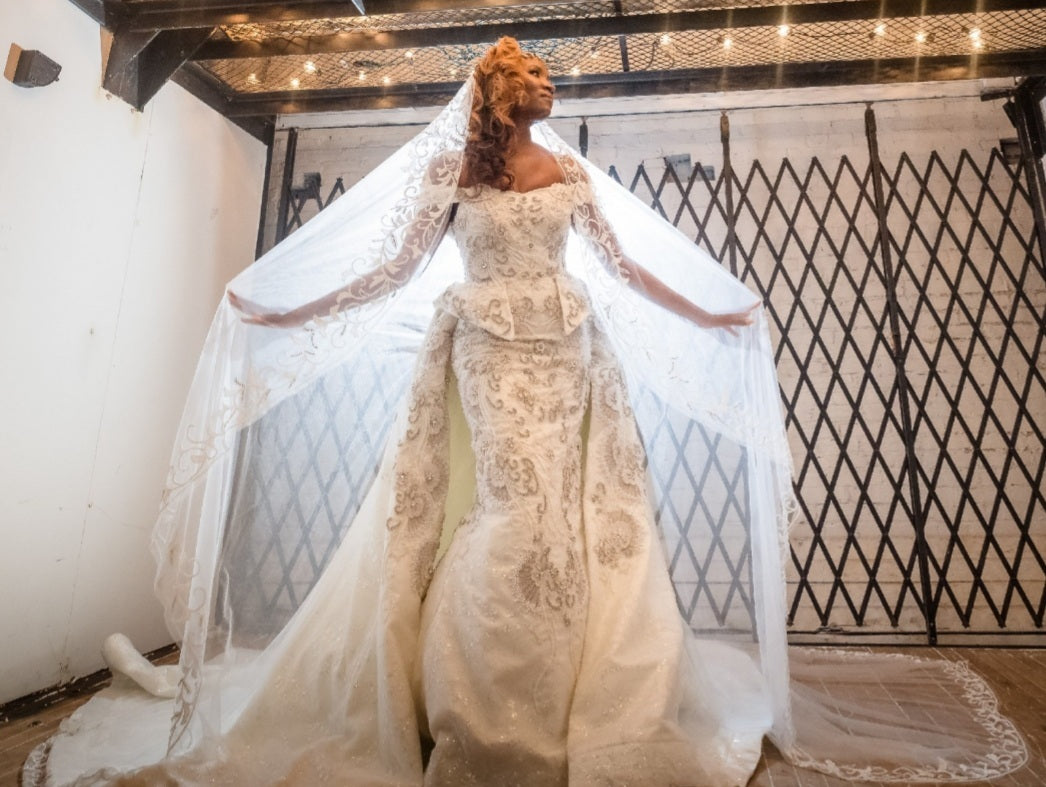 Sena Masoud 'Custom' wedding dress size-06 NEW
