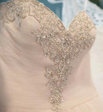 Load image into Gallery viewer, Allure &#39;2710&#39; size 8 used wedding dress front view on hanger
