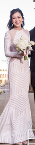 Michael costello 'Custom' wedding dress size-00 PREOWNED