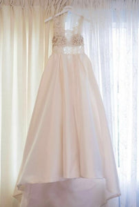 Lazaro '3658' wedding dress size-08 PREOWNED