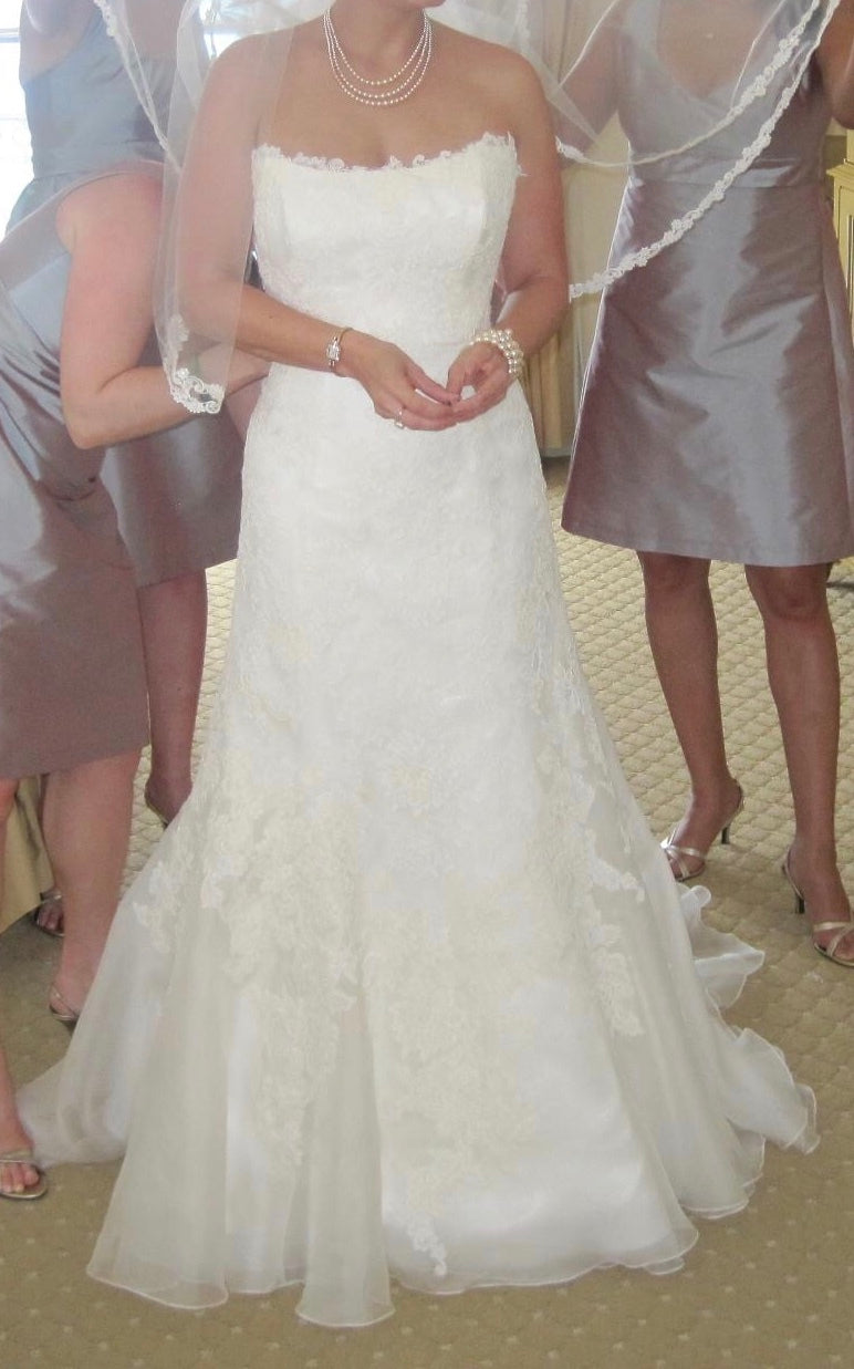 Marisa 'Ivory trumpet 865' wedding dress size-04 PREOWNED