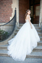 Load image into Gallery viewer, Maggie Sottero &#39;Esme&#39; size 0 used wedding dress back view on bride
